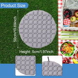 Maxbell Inflatable Seat Cushion Folded Office Chair Cushion for Floor Concerts Plane Gray