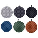 Maxbell Inflatable Seat Cushion Folded Office Chair Cushion for Floor Concerts Plane Gray