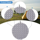 Maxbell Inflatable Seat Cushion Folded Office Chair Cushion for Floor Concerts Plane Gray