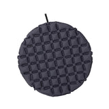 Maxbell Inflatable Seat Cushion Folded Office Chair Cushion for Floor Concerts Plane Dark Gray