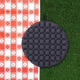 Maxbell Inflatable Seat Cushion Folded Office Chair Cushion for Floor Concerts Plane Dark Gray