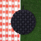 Maxbell Inflatable Seat Cushion Folded Office Chair Cushion for Floor Concerts Plane Black