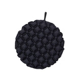 Maxbell Inflatable Seat Cushion Folded Office Chair Cushion for Floor Concerts Plane Black