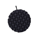 Maxbell Inflatable Seat Cushion Folded Office Chair Cushion for Floor Concerts Plane Black