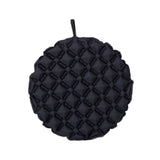 Maxbell Inflatable Seat Cushion Folded Office Chair Cushion for Floor Concerts Plane Black