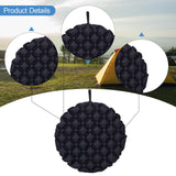 Maxbell Inflatable Seat Cushion Folded Office Chair Cushion for Floor Concerts Plane Black