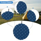 Maxbell Inflatable Seat Cushion Folded Office Chair Cushion for Floor Concerts Plane Dark Blue