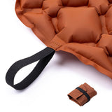 Maxbell Inflatable Seat Cushion Folded Office Chair Cushion for Floor Concerts Plane Dark Blue