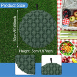 Maxbell Inflatable Seat Cushion Folded Office Chair Cushion for Floor Concerts Plane Green