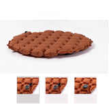 Maxbell Inflatable Seat Cushion Folded Office Chair Cushion for Floor Concerts Plane Green