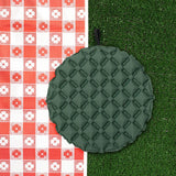 Maxbell Inflatable Seat Cushion Folded Office Chair Cushion for Floor Concerts Plane Green