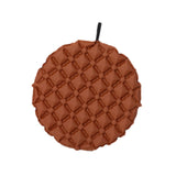 Maxbell Inflatable Seat Cushion Folded Office Chair Cushion for Floor Concerts Plane Red Brown