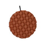 Maxbell Inflatable Seat Cushion Folded Office Chair Cushion for Floor Concerts Plane Red Brown