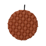 Maxbell Inflatable Seat Cushion Folded Office Chair Cushion for Floor Concerts Plane Red Brown