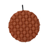 Maxbell Inflatable Seat Cushion Folded Office Chair Cushion for Floor Concerts Plane Red Brown