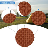 Maxbell Inflatable Seat Cushion Folded Office Chair Cushion for Floor Concerts Plane Red Brown