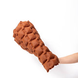 Maxbell Inflatable Seat Cushion Folded Office Chair Cushion for Floor Concerts Plane Red Brown