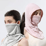 Maxbell Summer Balaclava Lightweight Men Women Face Mask for Sports Hiking Snowboard Pink