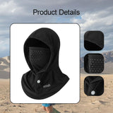 Maxbell Summer Balaclava Lightweight Men Women Face Mask for Sports Hiking Snowboard Black