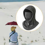 Maxbell Summer Balaclava Lightweight Men Women Face Mask for Sports Hiking Snowboard Dark Grey