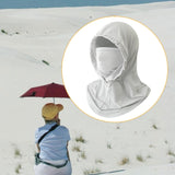Maxbell Summer Balaclava Lightweight Men Women Face Mask for Sports Hiking Snowboard Light Grey