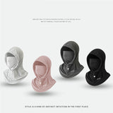 Maxbell Summer Balaclava Lightweight Men Women Face Mask for Sports Hiking Snowboard Light Grey