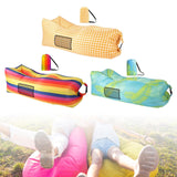 Maxbell Inflatable Lounger Chair Lazy for Backyard Outdoor and Indoor Easy Setup Yellow White