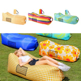 Maxbell Inflatable Lounger Chair Lazy for Backyard Outdoor and Indoor Easy Setup Yellow White