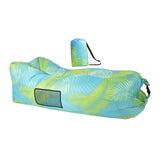 Maxbell Inflatable Lounger Chair Lazy for Backyard Outdoor and Indoor Easy Setup Green Leeves