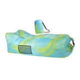 Maxbell Inflatable Lounger Chair Lazy for Backyard Outdoor and Indoor Easy Setup Green Leeves