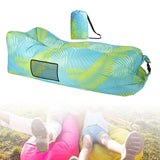 Maxbell Inflatable Lounger Chair Lazy for Backyard Outdoor and Indoor Easy Setup Green Leeves