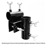 Maxbell Adjustable Patio Umbrella Holder Parasol Clamp Bracket for Balcony Pool Deck Diameter 3.9cm