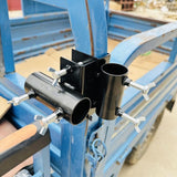 Maxbell Adjustable Patio Umbrella Holder Parasol Clamp Bracket for Balcony Pool Deck Diameter 3.9cm