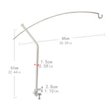 Maxbell Lantern Stand for Camping Courtyard Lamp Holder for Picnic Party Backpacking Silver