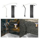 Maxbell Lantern Stand for Camping Courtyard Lamp Holder for Picnic Party Backpacking Silver