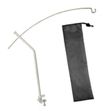 Maxbell Lantern Stand for Camping Courtyard Lamp Holder for Picnic Party Backpacking Silver