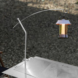 Maxbell Lantern Stand for Camping Courtyard Lamp Holder for Picnic Party Backpacking Silver