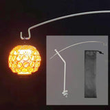 Maxbell Lantern Stand for Camping Courtyard Lamp Holder for Picnic Party Backpacking Silver