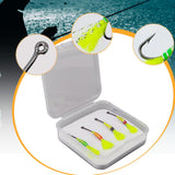 Maxbell 4Pcs Fly Fishing Lures High Visibility Supplies Fishing Equipment with Hooks Style A