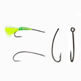 Maxbell 4Pcs Fly Fishing Lures High Visibility Supplies Fishing Equipment with Hooks Style A