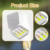 Maxbell 4Pcs Fly Fishing Lures High Visibility Supplies Fishing Equipment with Hooks Style C