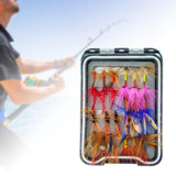 Maxbell 24 Pieces Fishing Flies Assortment Fly Fishing Kit for Bass Grayling Panfish