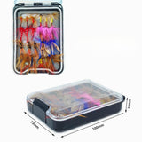 Maxbell 24 Pieces Fishing Flies Assortment Fly Fishing Kit for Bass Grayling Panfish