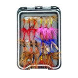 Maxbell 24 Pieces Fishing Flies Assortment Fly Fishing Kit for Bass Grayling Panfish