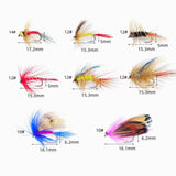 Maxbell 24 Pieces Fishing Flies Assortment Fly Fishing Kit for Bass Grayling Panfish