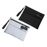 Maxbell Storage Bag with Password Lock Case Travel Tote Bag for Cord Earphone Wallet Black