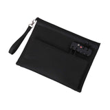 Maxbell Storage Bag with Password Lock Case Travel Tote Bag for Cord Earphone Wallet Black