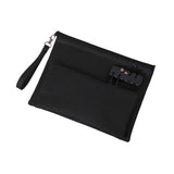 Maxbell Storage Bag with Password Lock Case Travel Tote Bag for Cord Earphone Wallet Black