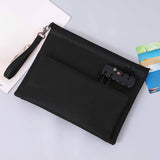 Maxbell Storage Bag with Password Lock Case Travel Tote Bag for Cord Earphone Wallet Black
