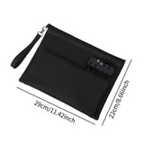 Maxbell Storage Bag with Password Lock Case Travel Tote Bag for Cord Earphone Wallet Black